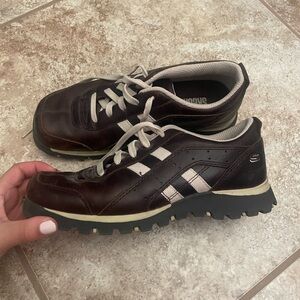 Y2K sketchers square toe Oxford sneakers